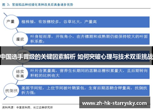 中国选手晋级的关键因素解析 如何突破心理与技术双重挑战