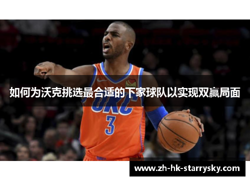 如何为沃克挑选最合适的下家球队以实现双赢局面
